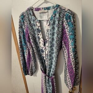 LOFT Floral Patterned Dress